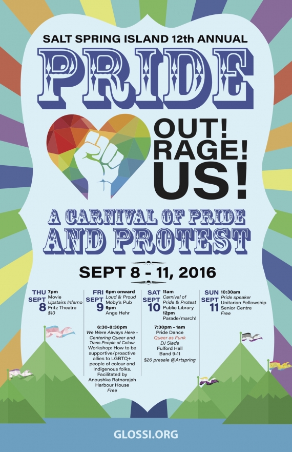 Salt Spring Island Pride 2016 Poster